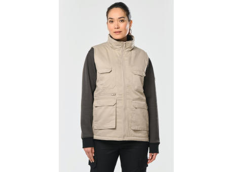 Chaleco polialgodón multibolsillos acolchado - Unisex