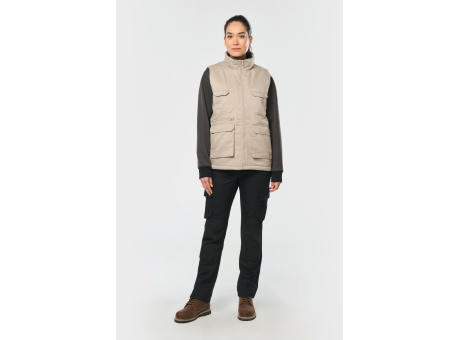 Chaleco polialgodón multibolsillos acolchado - Unisex