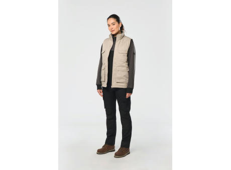 Chaleco polialgodón multibolsillos acolchado - Unisex