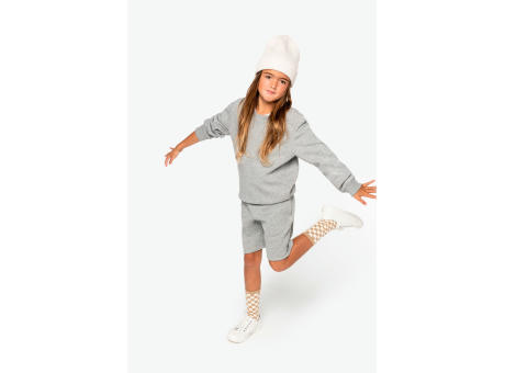 Sudadera ecorresponsable cuello redondo infantil
