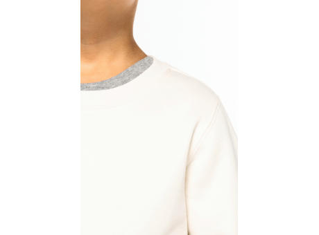 Sudadera ecorresponsable cuello redondo infantil