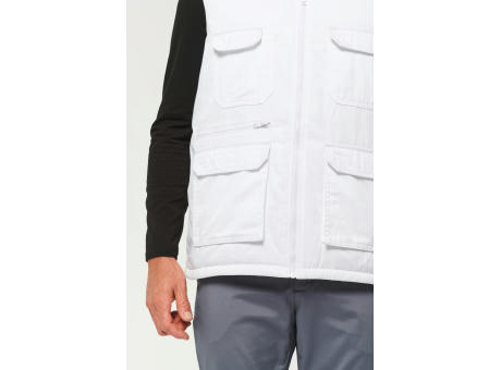 Chaleco polialgodón multibolsillos acolchado - Unisex