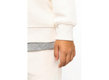Sudadera ecorresponsable cuello redondo infantil