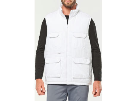 Chaleco polialgodón multibolsillos acolchado - Unisex