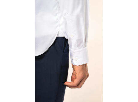 Camisa Oxford Pinpoint manga larga hombre