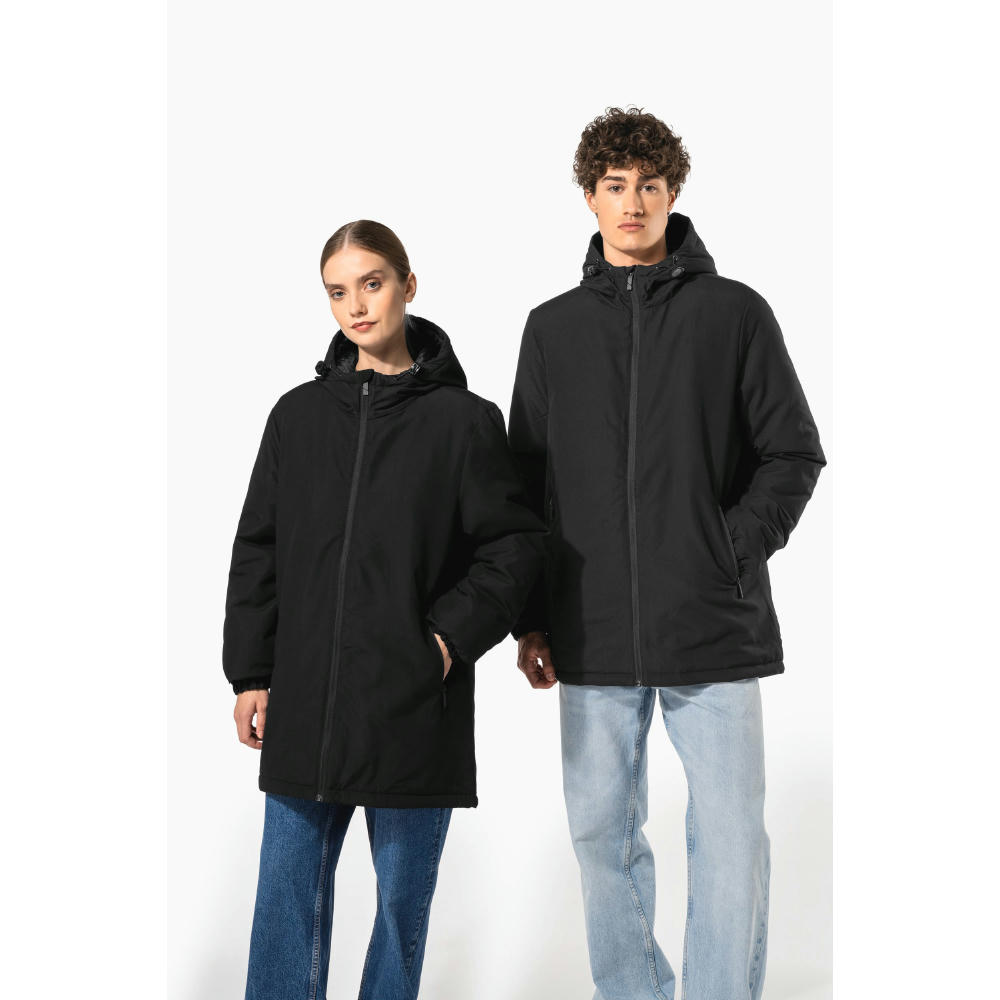 Parka con capucha reciclada unisex