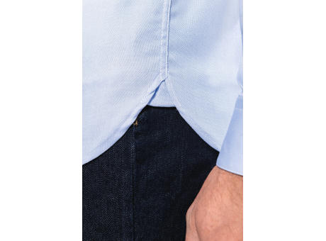 Camisa Oxford Pinpoint manga larga hombre