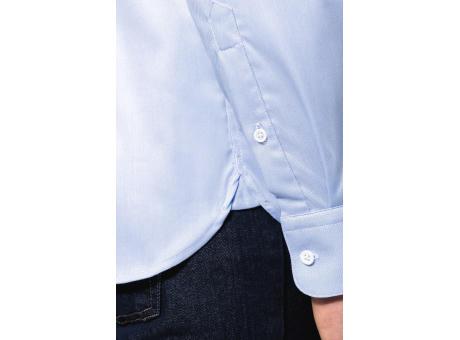 Camisa Oxford Pinpoint manga larga hombre