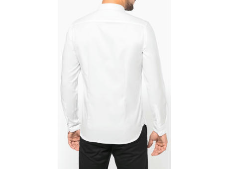 Camisa Oxford Pinpoint manga larga hombre