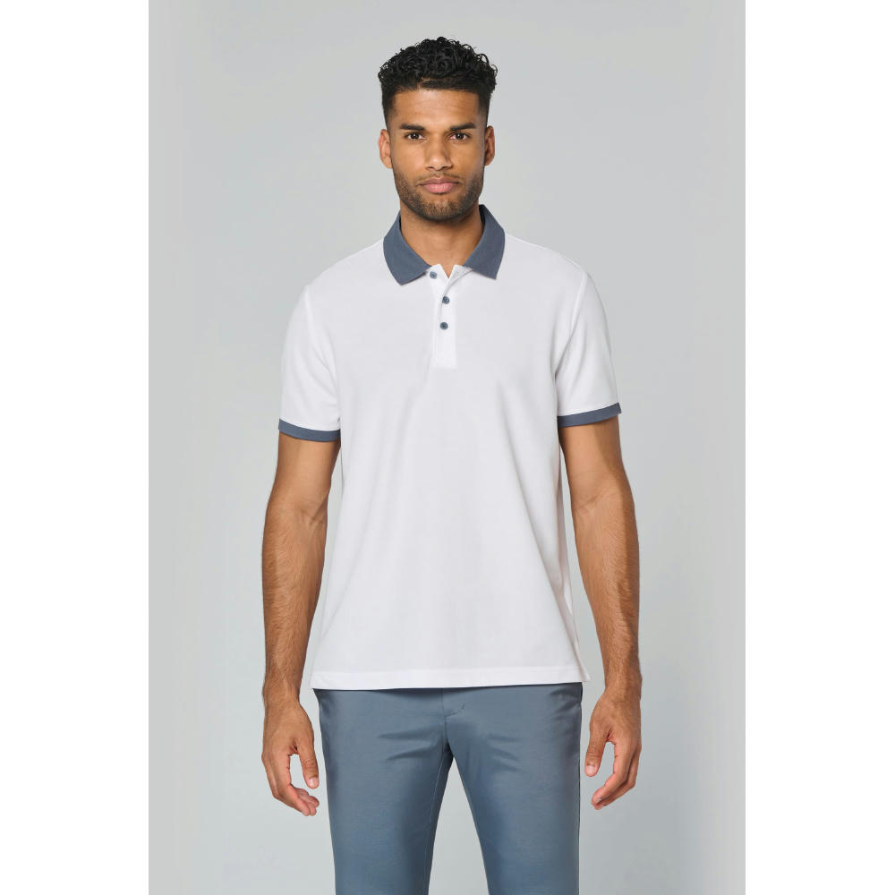 Polo piqué performance hombre