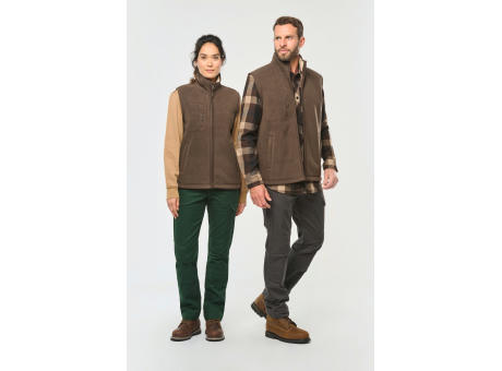 Chaleco polar con interior de sherpa unisex