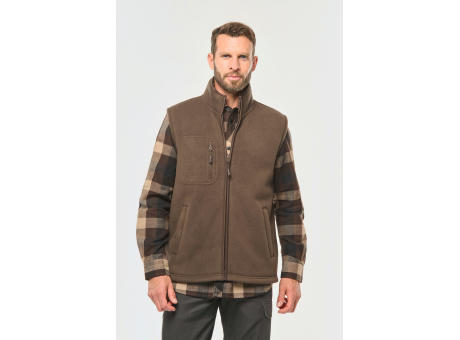 Chaleco polar con interior de sherpa unisex