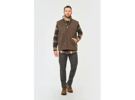 Chaleco polar con interior de sherpa unisex