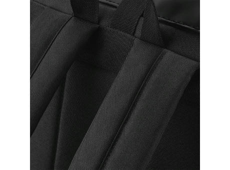 Mochila de poliuretano mate con solapa enrollable