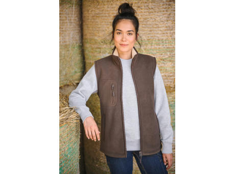 Chaleco polar con interior de sherpa unisex