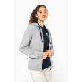 Sudadera capucha y cremallera contrastada mujer
