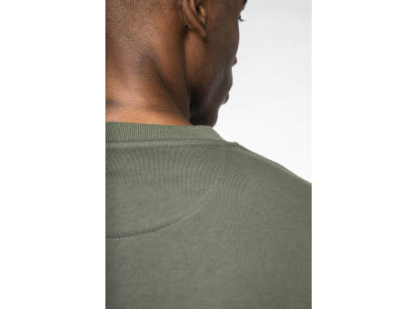 Sudadera ecorresponsable cuello redondo y hombros caídos felpa perchada unisex