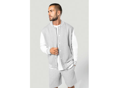 Cazadora béisbolera de felpa unisex 