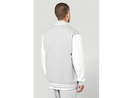 Cazadora béisbolera de felpa unisex 