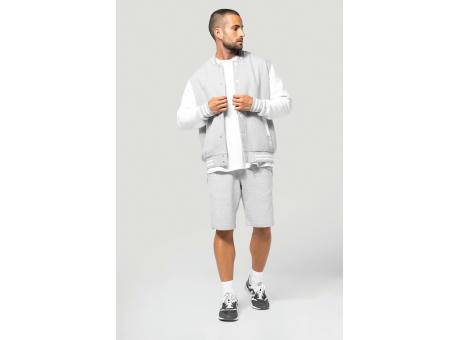 Cazadora béisbolera de felpa unisex 