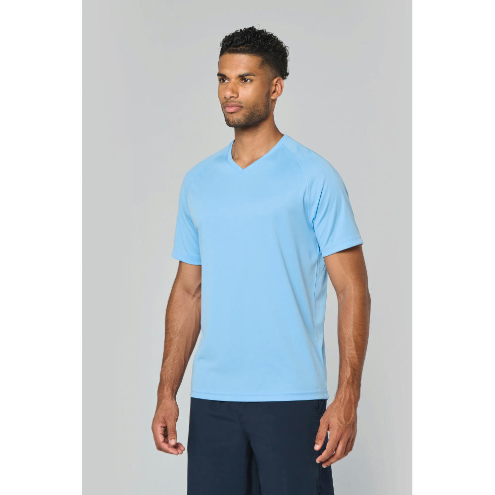 Camiseta de deporte cuello de pico hombre