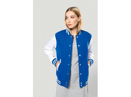 Cazadora béisbolera de felpa unisex 