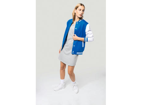 Cazadora béisbolera de felpa unisex 