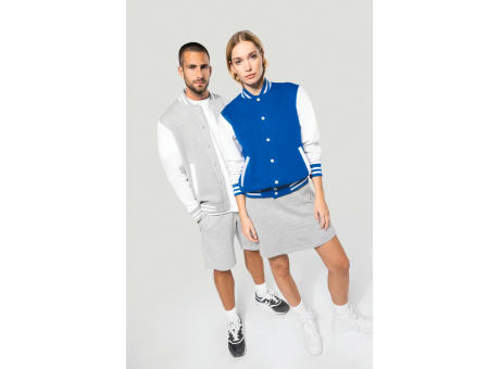 Cazadora béisbolera de felpa unisex 