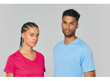 Camiseta de deporte cuello de pico hombre