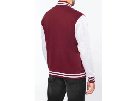 Cazadora béisbolera de felpa unisex 