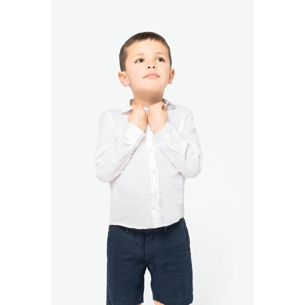 Camisa de lino infantil 