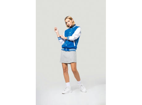 Cazadora béisbolera de felpa unisex 