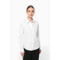 Camisa popelina manga larga mujer
