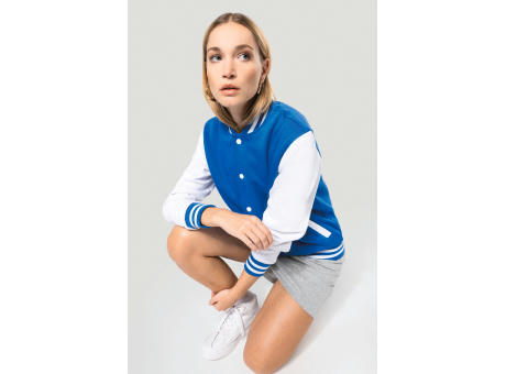 Cazadora béisbolera de felpa unisex 