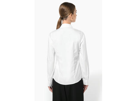 Camisa popelina manga larga mujer