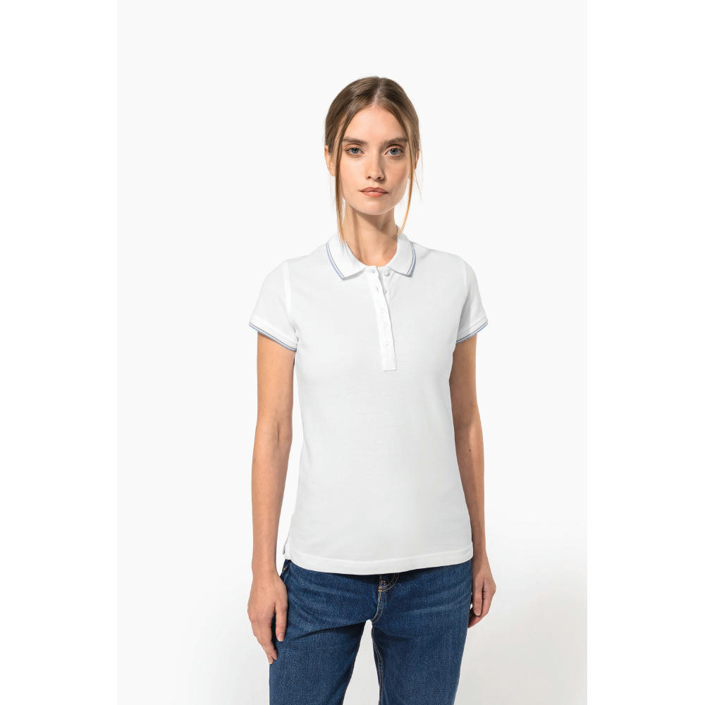 Polo de manga corta mujer
