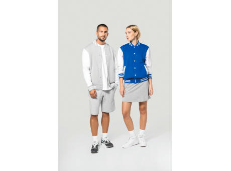 Cazadora béisbolera de felpa unisex 
