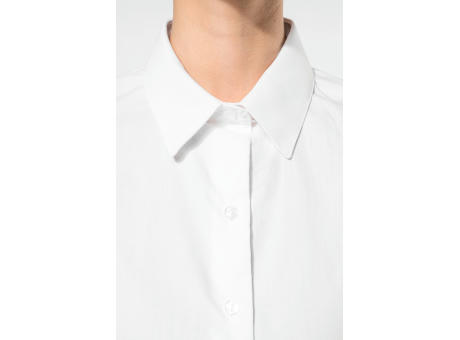 Camisa popelina manga larga mujer