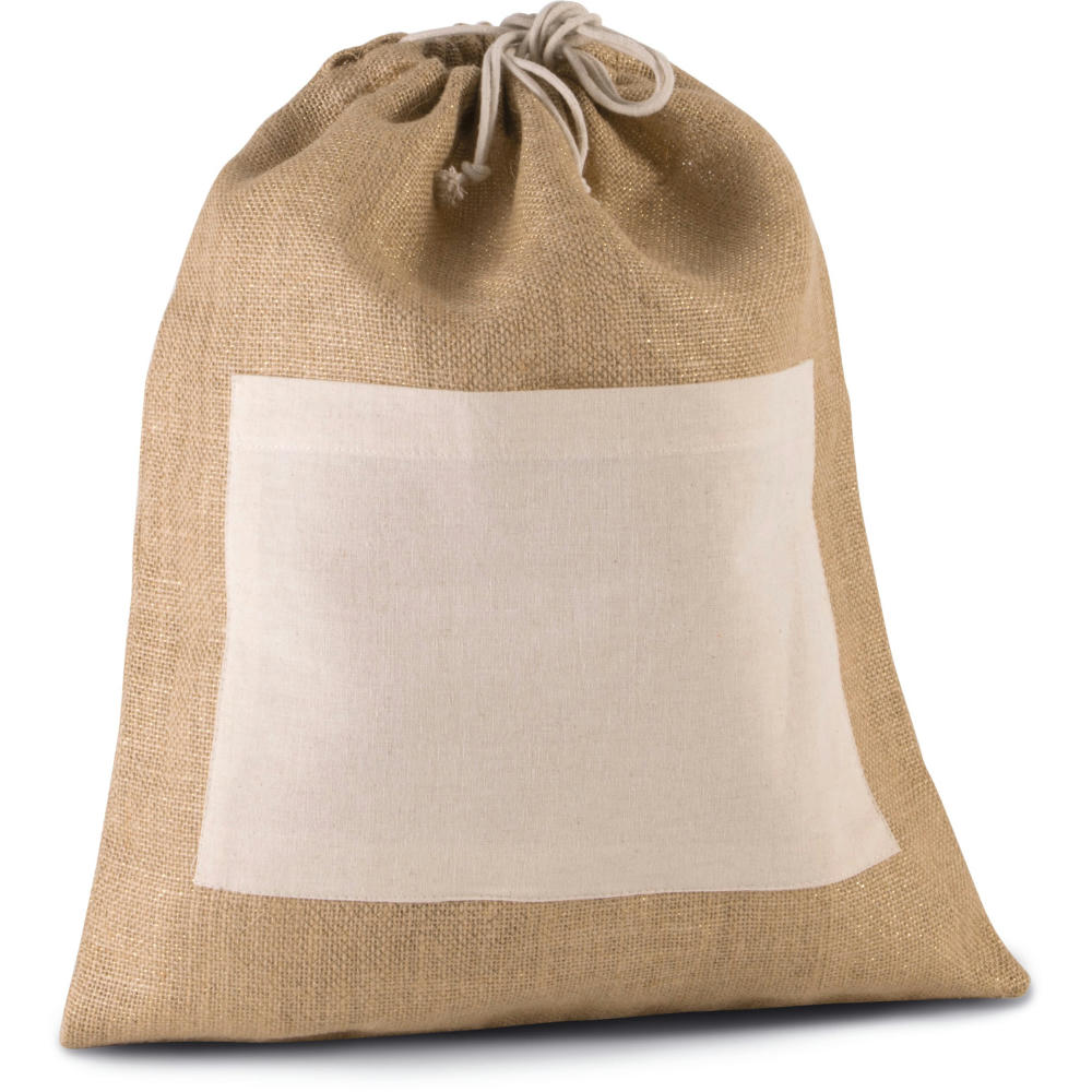 Mochila de yute con cordones