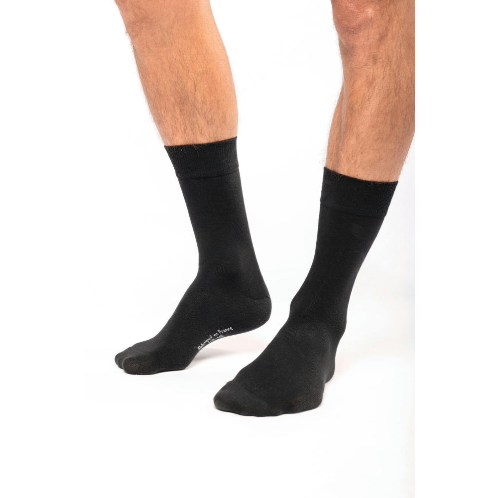 Calcetines de vestir algodón organicó "Origine France garantie"