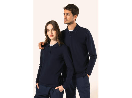 Polo Supima® manga larga mujer