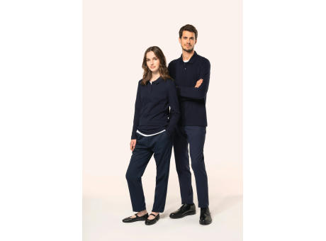 Polo Supima® manga larga mujer