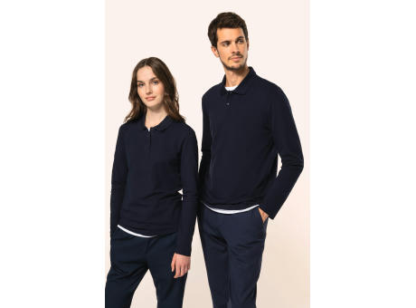 Polo Supima® manga larga mujer