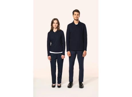 Polo Supima® manga larga mujer