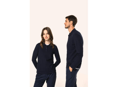Polo Supima® manga larga mujer