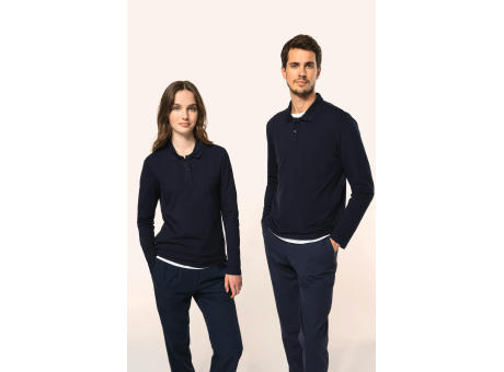 Polo Supima® manga larga mujer