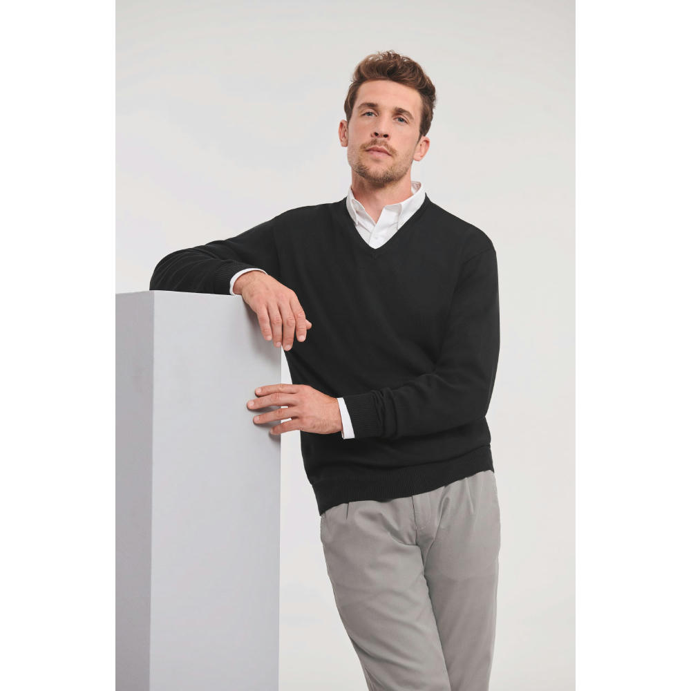 Jersey cuello de pico hombre