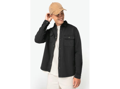 Sobrecamisa ecorresponsable efecto lavado de felpa perchada hombre