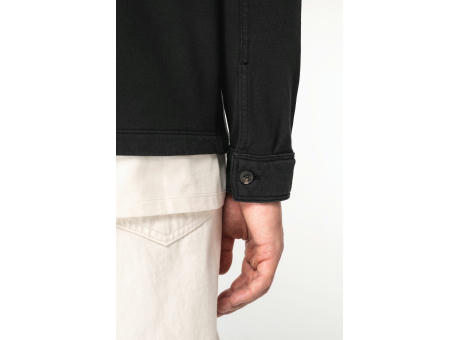 Sobrecamisa ecorresponsable efecto lavado de felpa perchada hombre