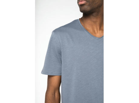 Camiseta ecorresponsable slub con bordes sin rematar hombre